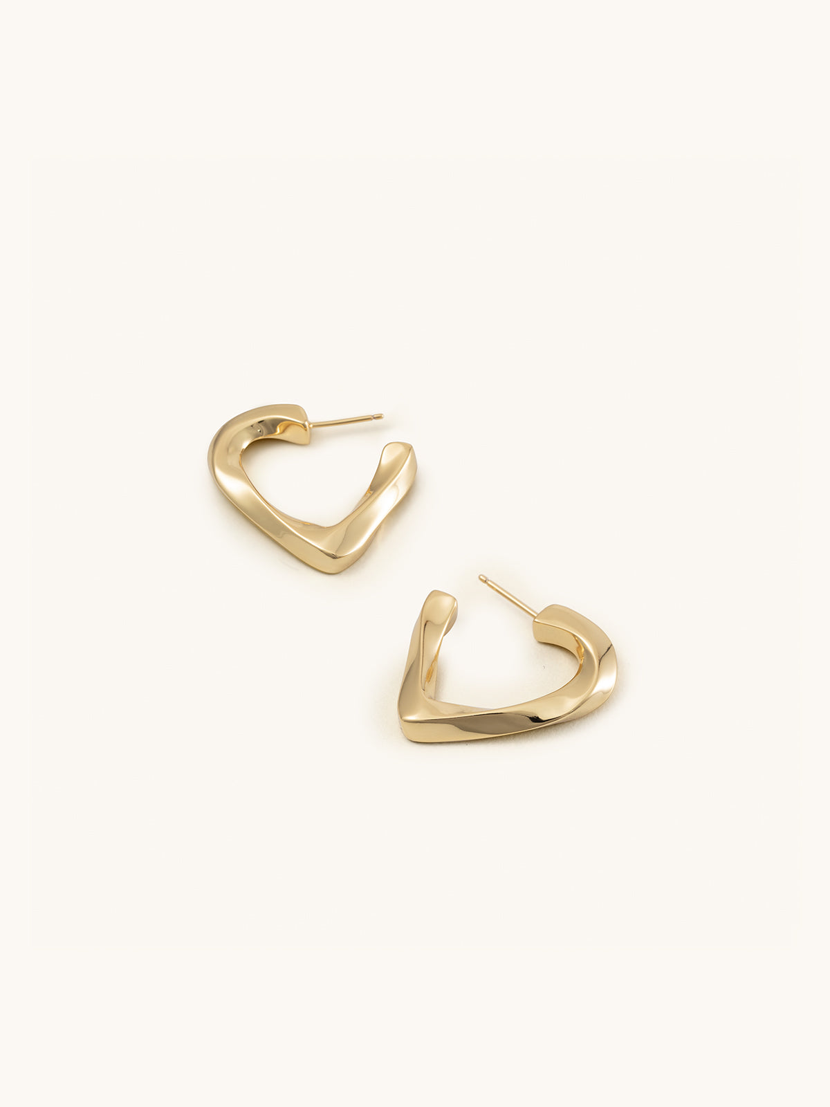 Twist Heart Hoops