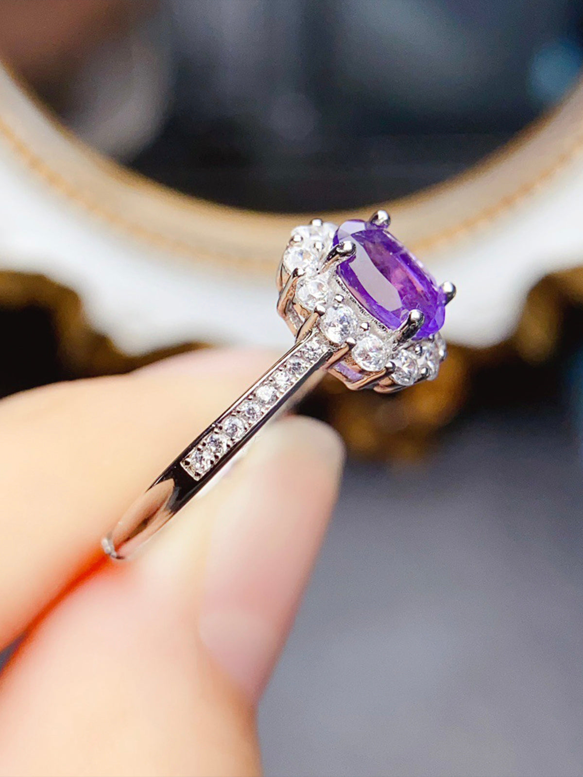 Natural Amethyst Ring