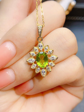 Natural Peridot Necklace