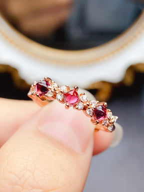 Natural Garnet Ring