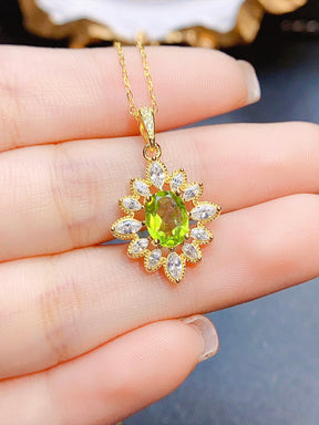 Natural Peridot Necklace