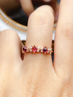 Natural Garnet Ring