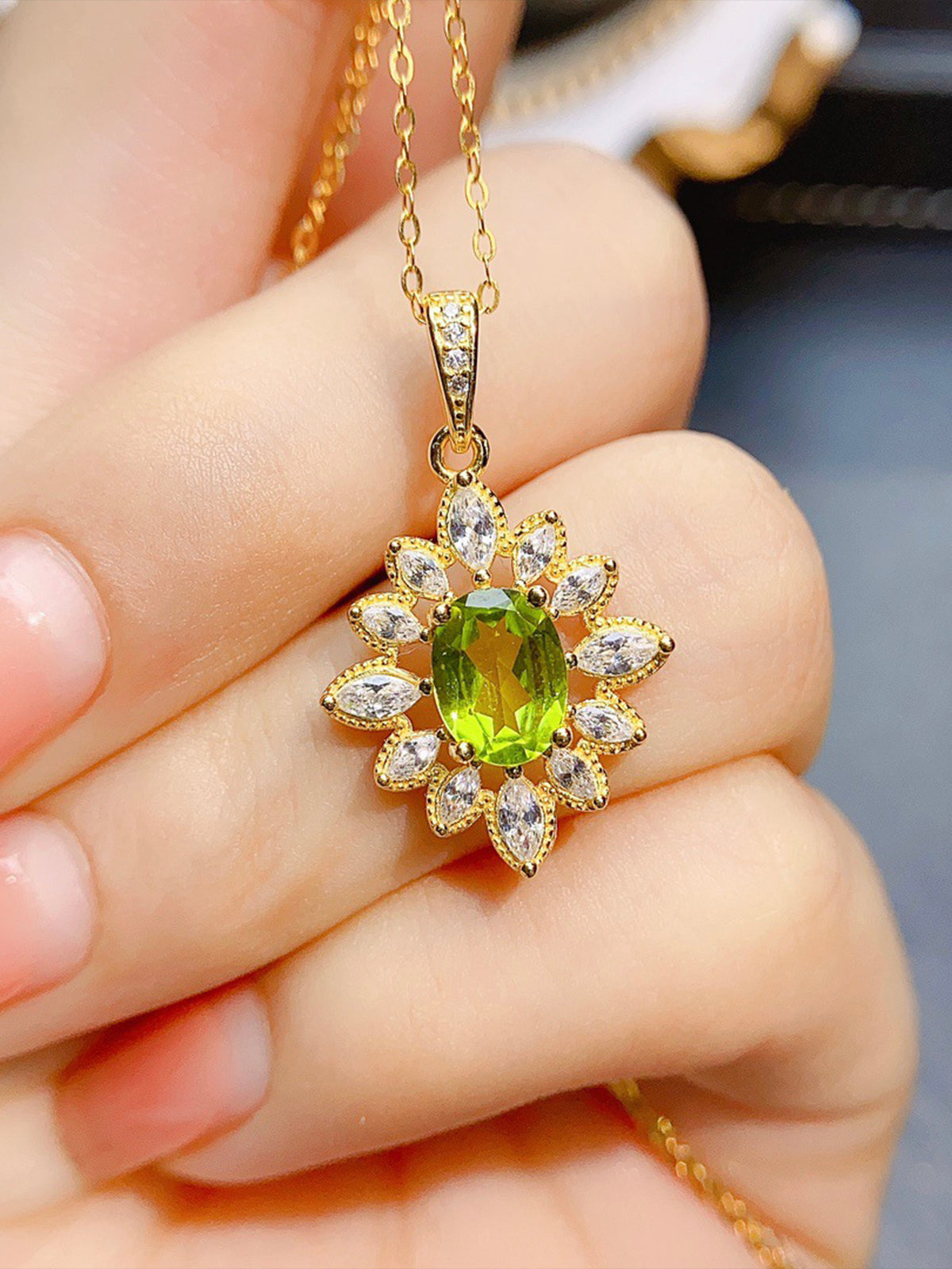 Natural Peridot Necklace