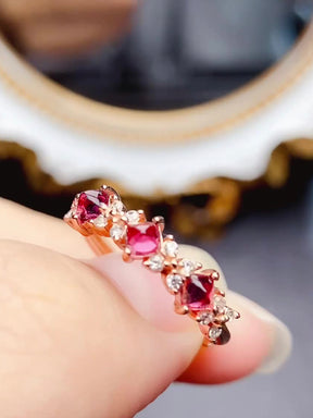 Natural Garnet Ring