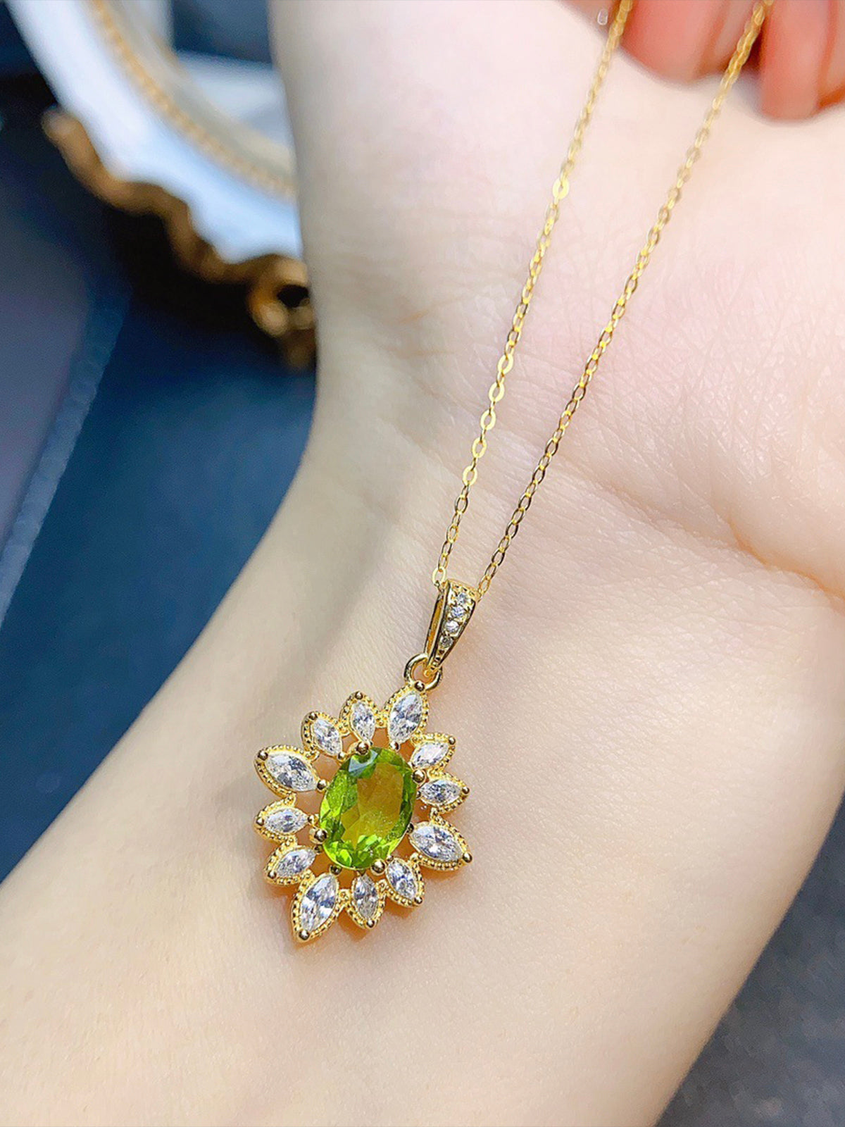 Natural Peridot Necklace