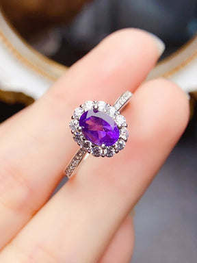 Natural Amethyst Ring