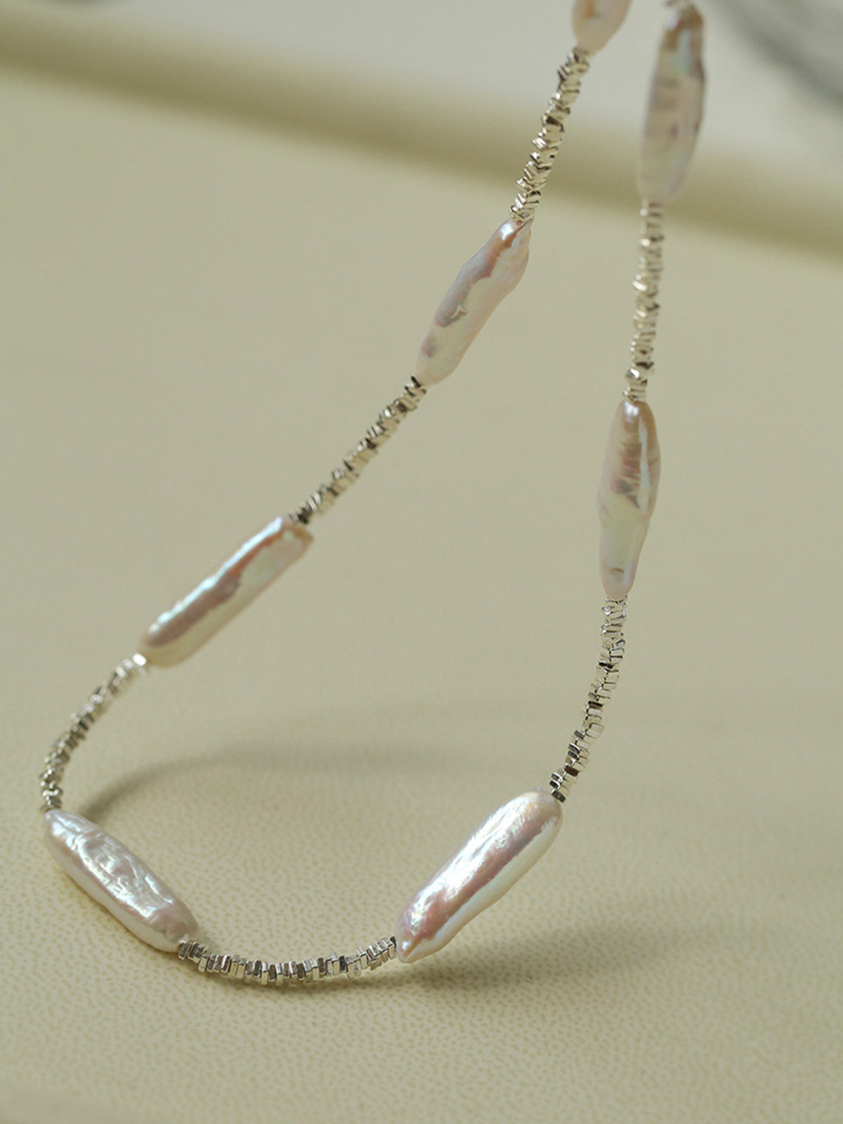 Quadrilateral Pearl Necklace