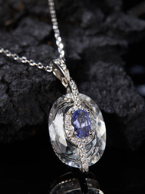 Tanzanite and Zircon Necklace