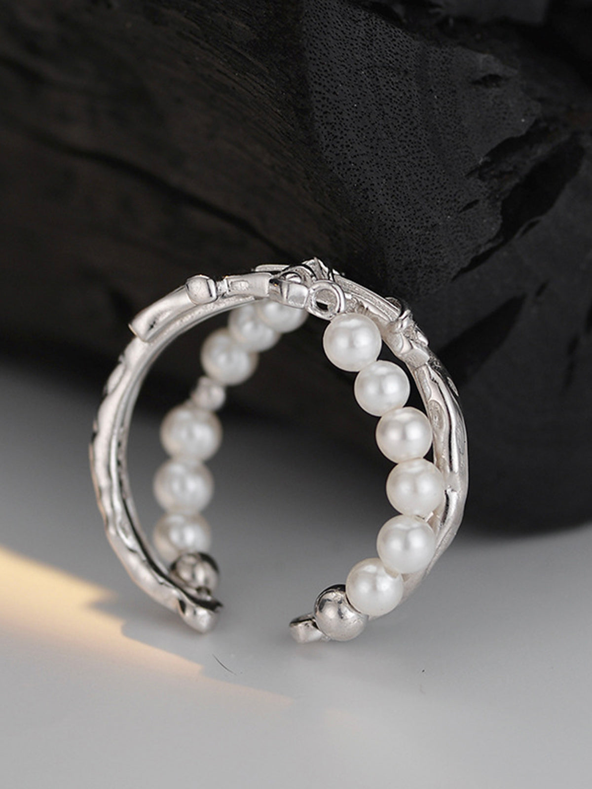 Cross Pearl Ring