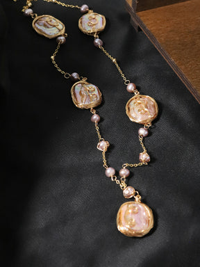 Shaped Baroque Pearl Necklace