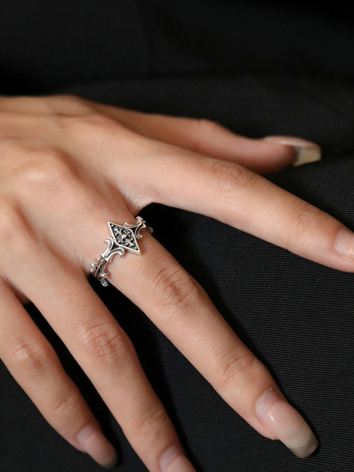 Cross Diamond Ring