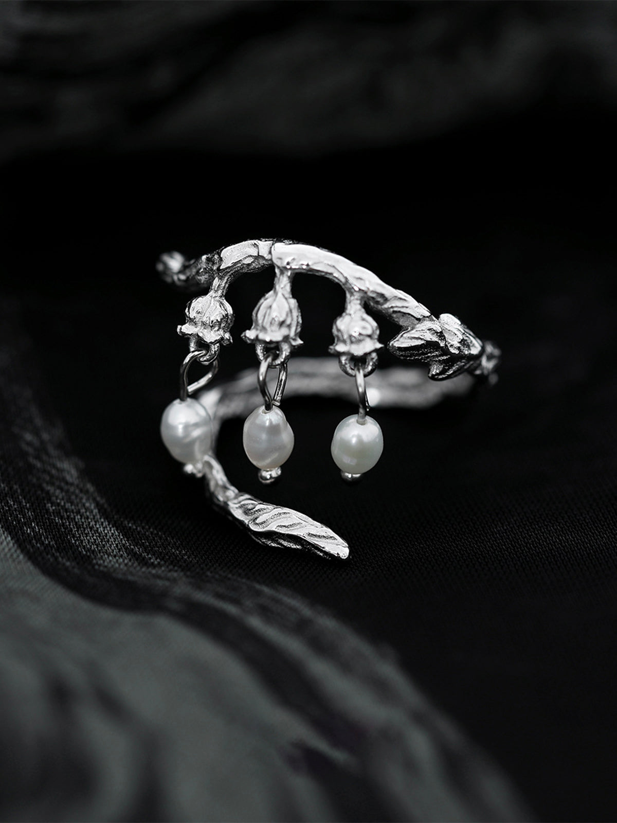 Lily of the Valley Pearl Ring