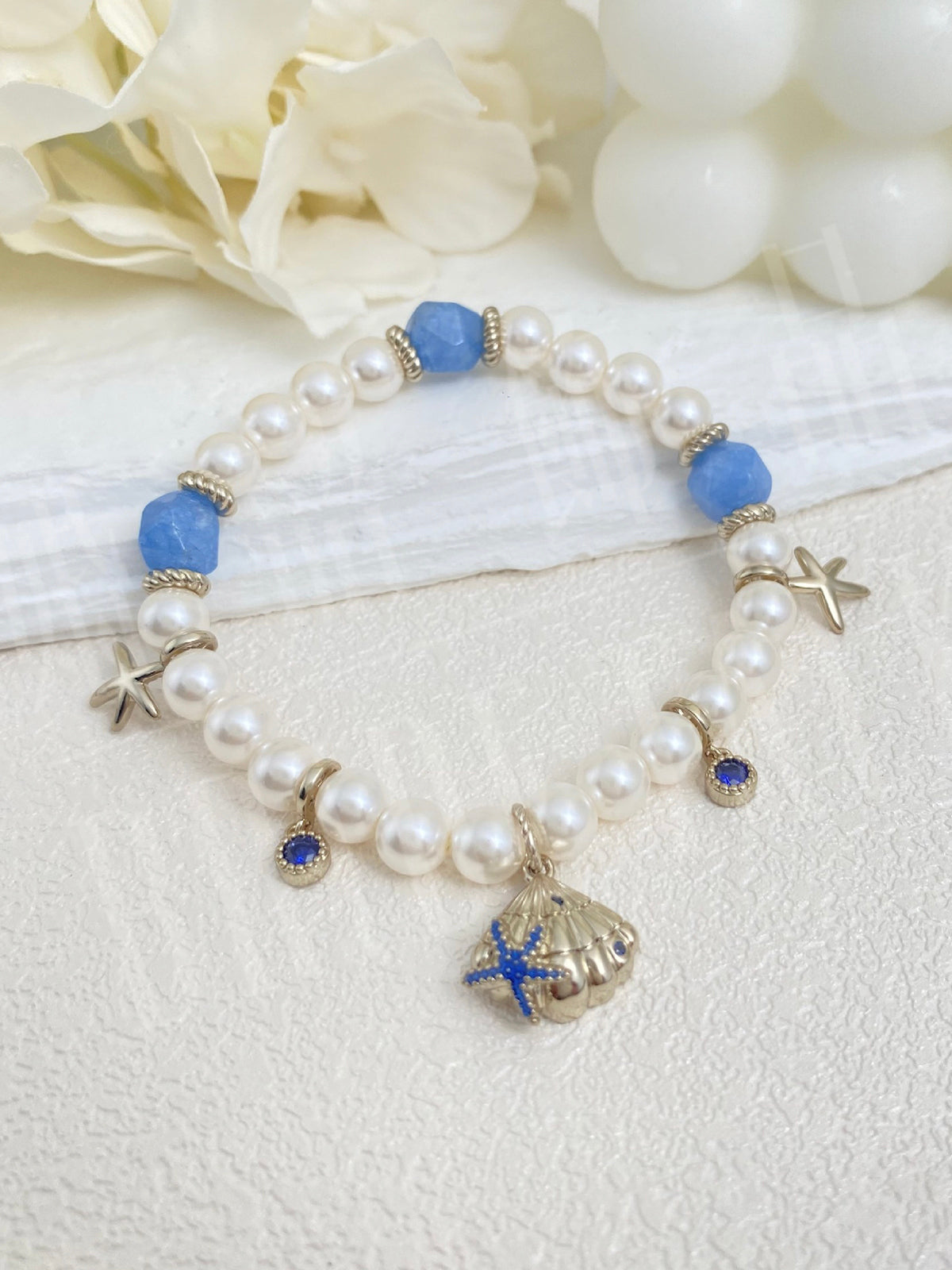 Shell Starfish Pearl Bracelet