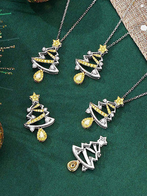 Star Christmas Tree Necklace