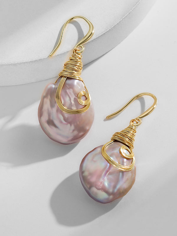 Baroque Pearl Layered Earrings