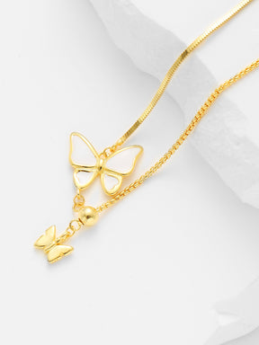 Simple Butterfly Pendant Necklace