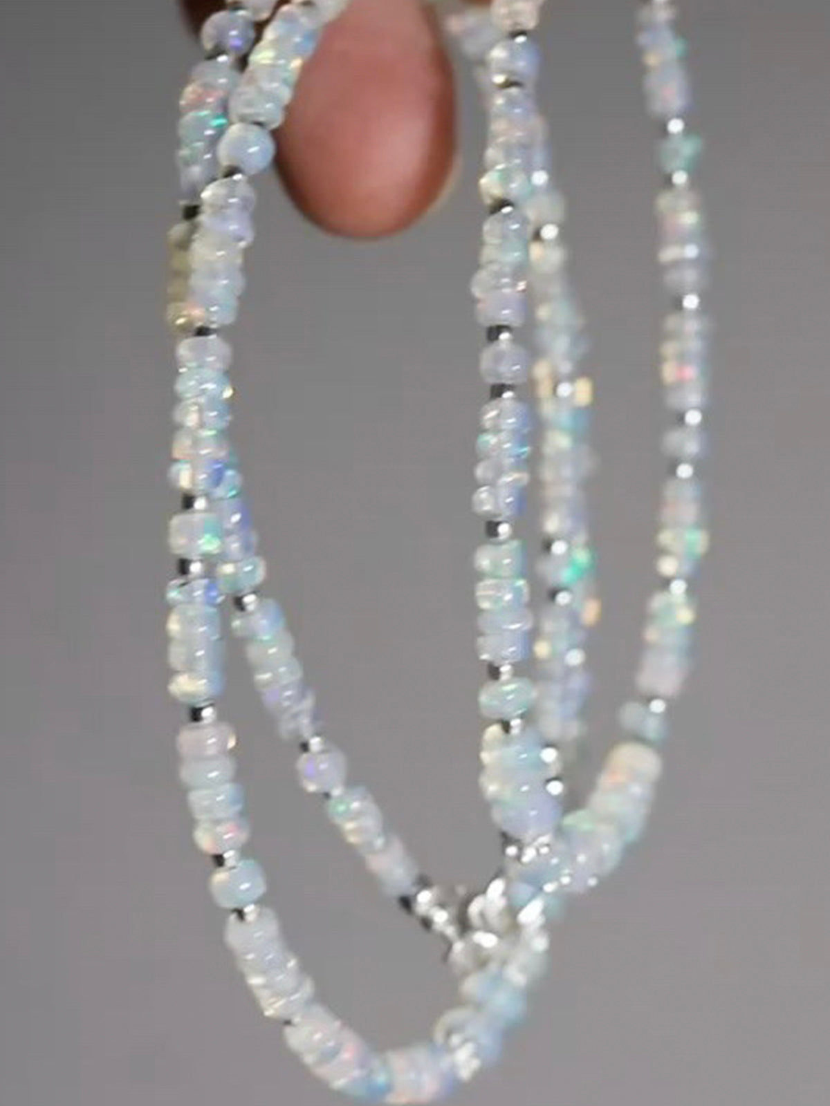 Colorful Opal Bead Necklace