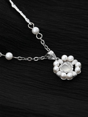 Pearl Love Cross Necklace