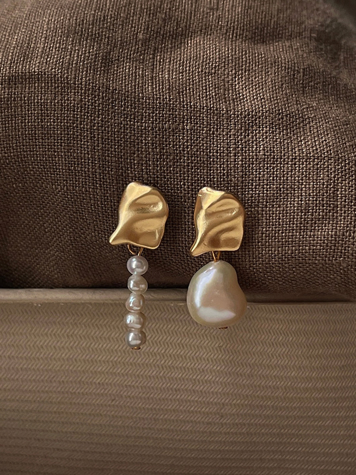 Shaped Pearl Earrings