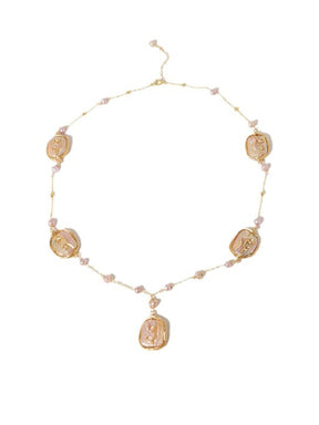 Shaped Baroque Pearl Necklace