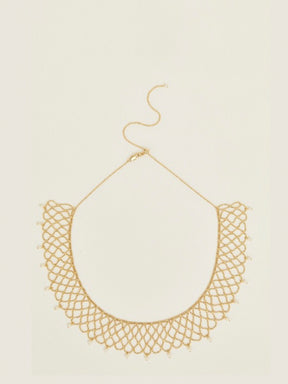 Mesh Pearl Necklace