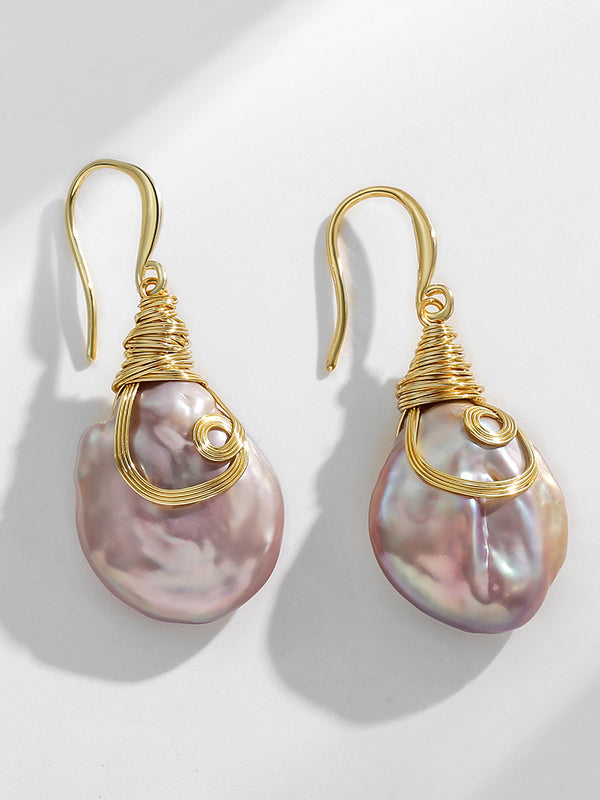 Baroque Pearl Layered Earrings