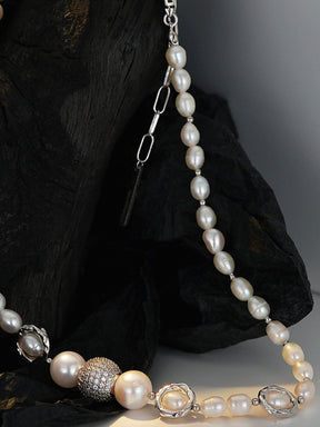 Baroque Pearl Planet Necklace