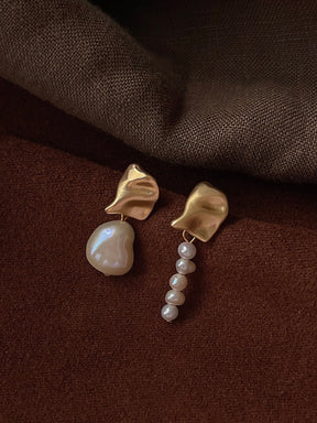 Shaped Pearl Earrings