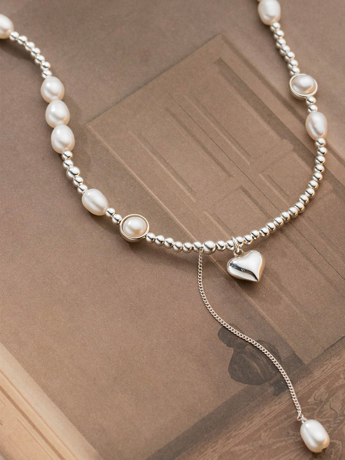 Heart Pearl Necklace