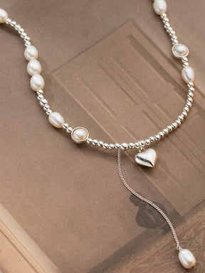 Heart Pearl Necklace