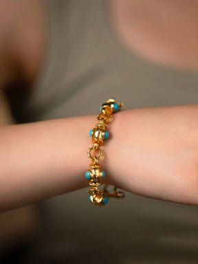 Three-dimensional Turquoise Bracelet