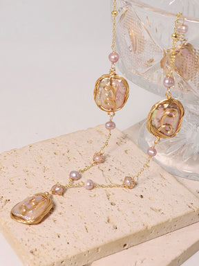 Shaped Baroque Pearl Necklace