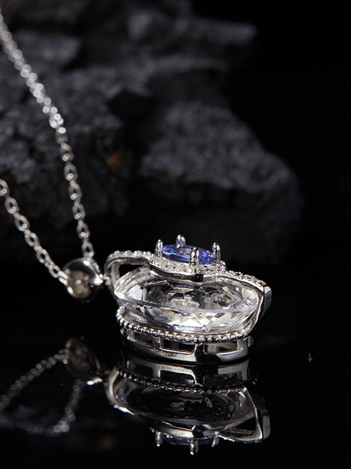 Tanzanite and Zircon Necklace