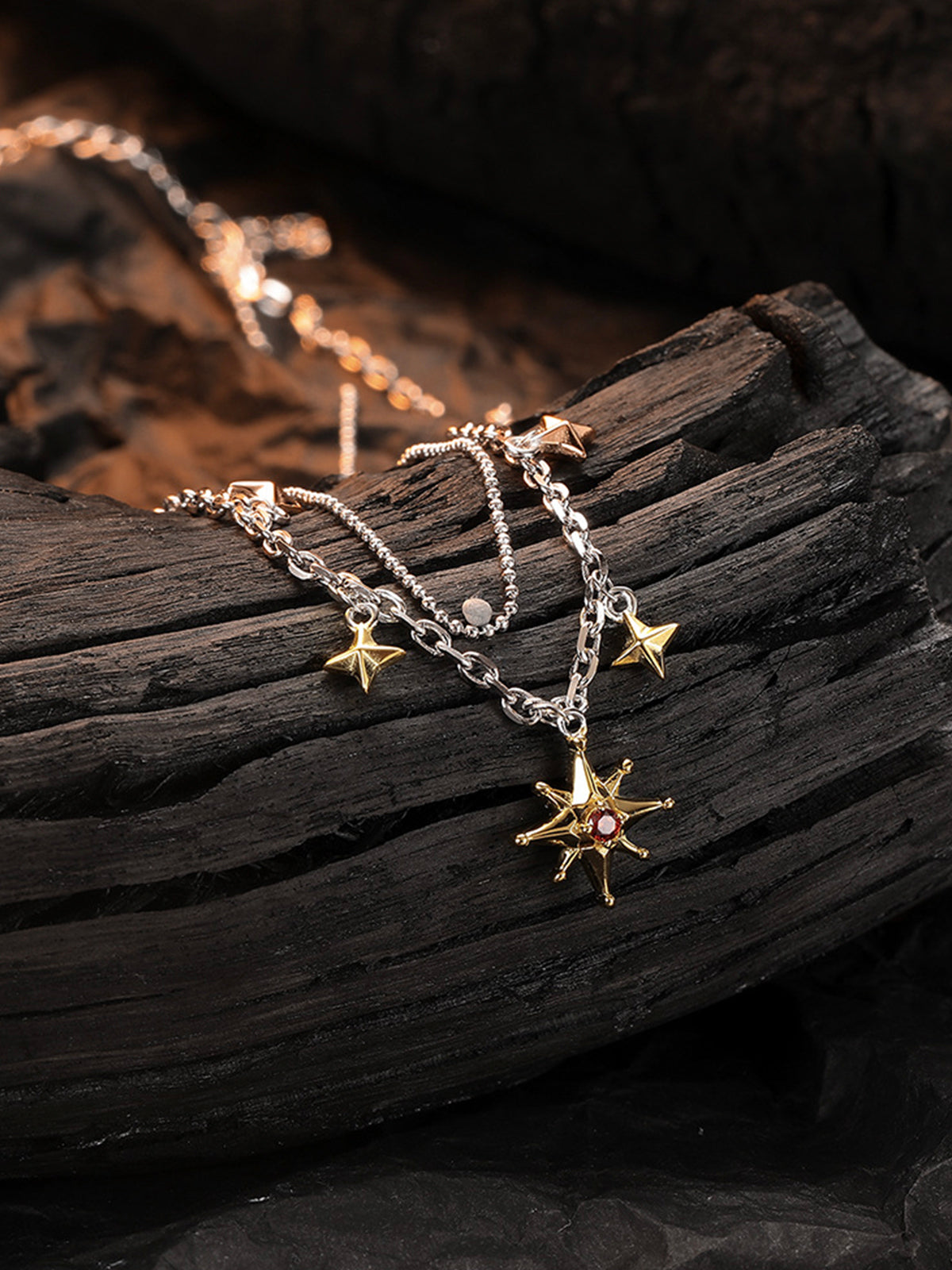 Double Tassel Star Necklace