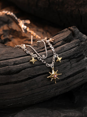 Double Tassel Star Necklace