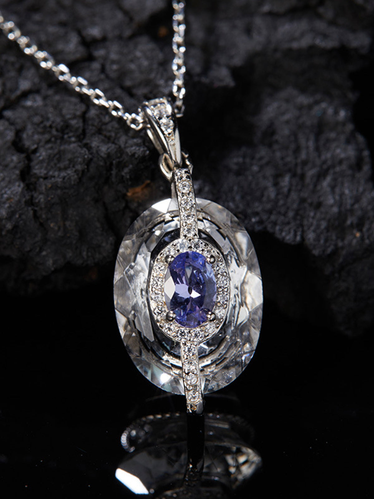 Tanzanite and Zircon Necklace