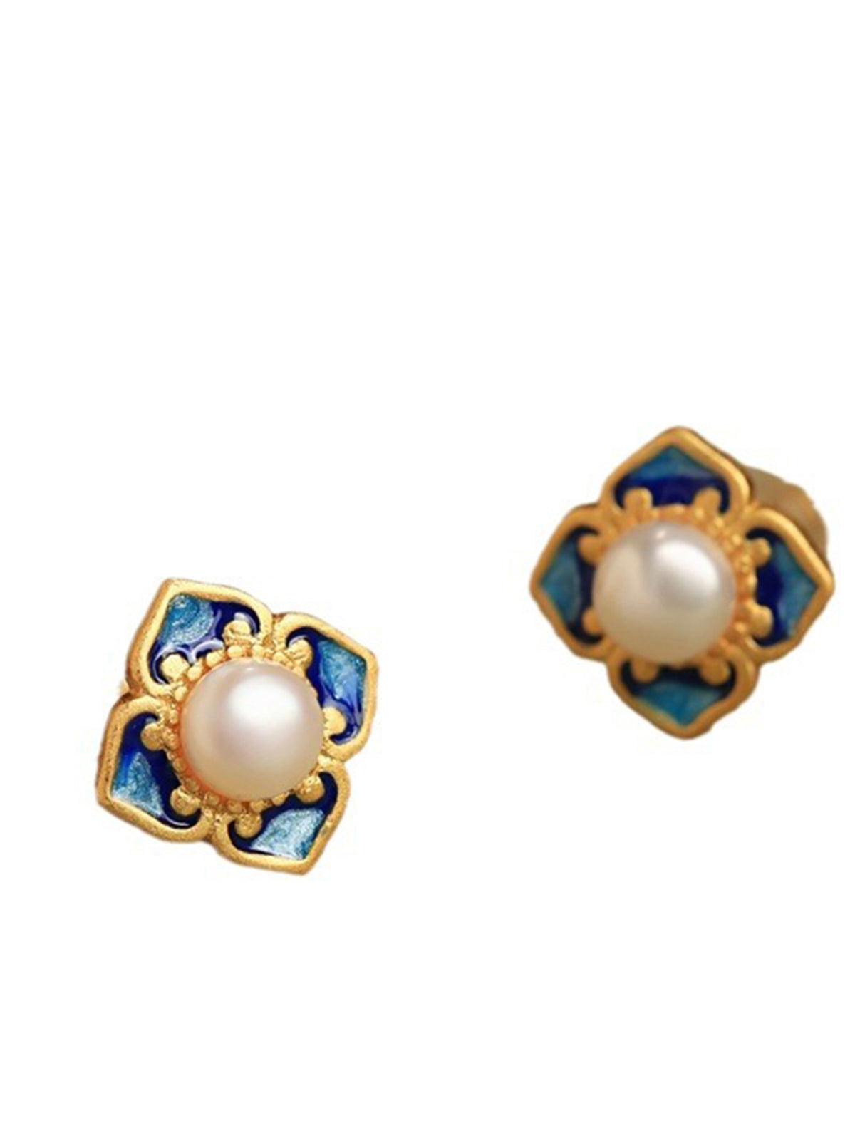 Enamel Cloisonné Earrings