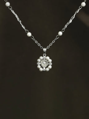 Pearl Love Cross Necklace