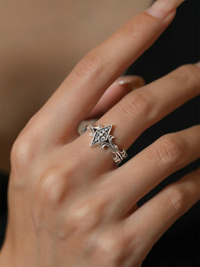 Cross Diamond Ring