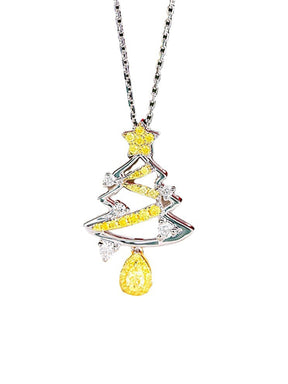 Star Christmas Tree Necklace