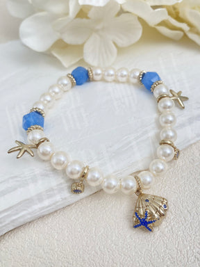 Shell Starfish Pearl Bracelet