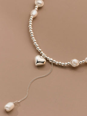 Heart Pearl Necklace