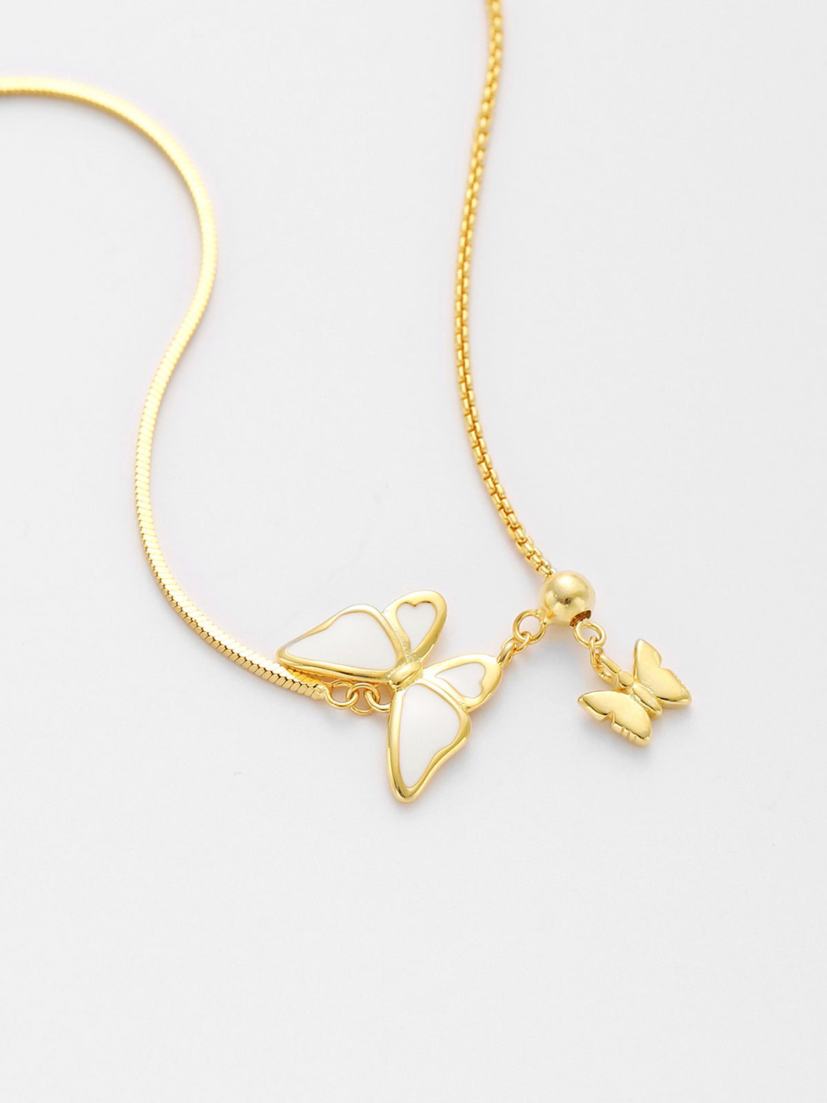 Simple Butterfly Pendant Necklace