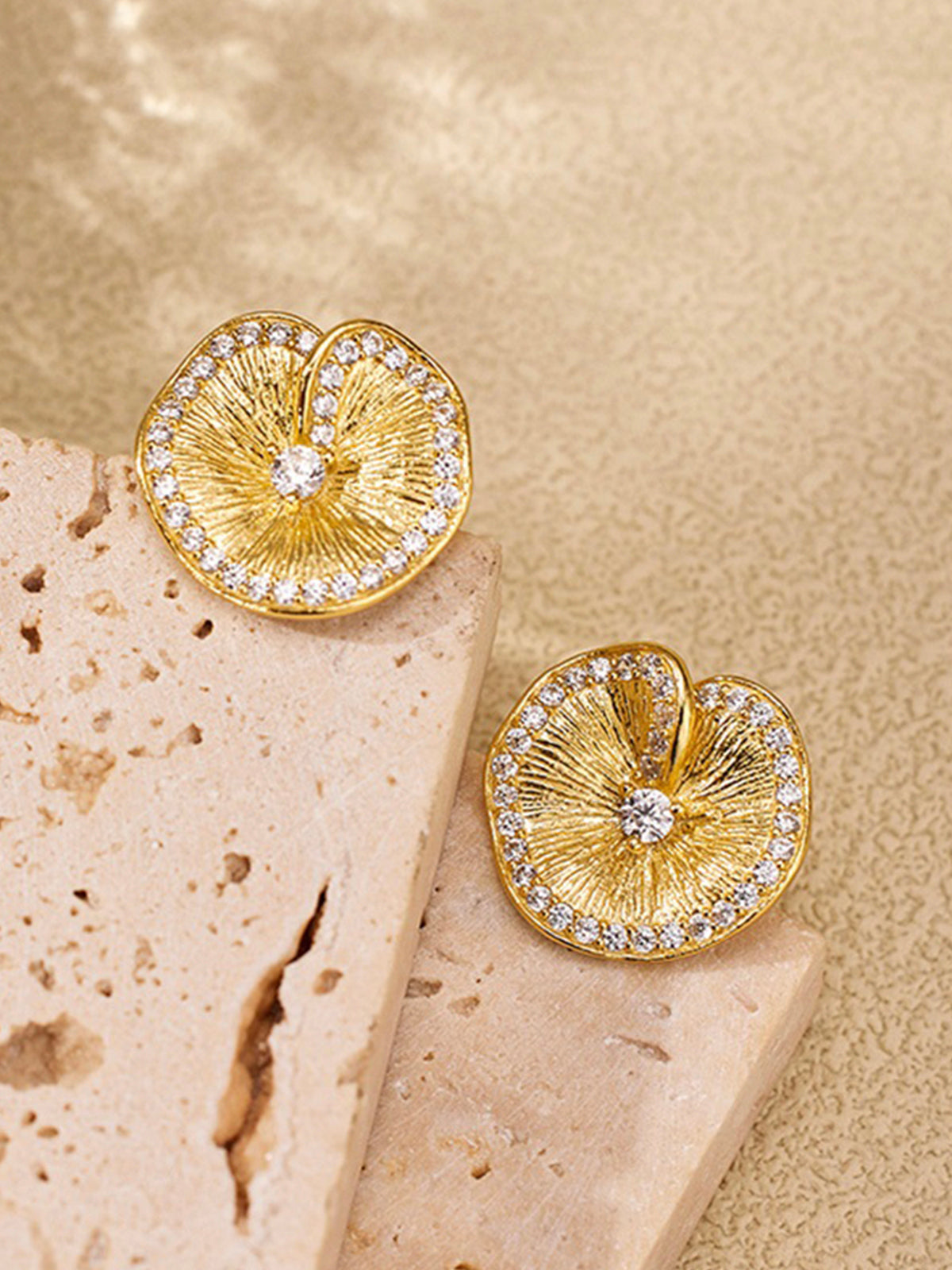 Lotus leaf earrings