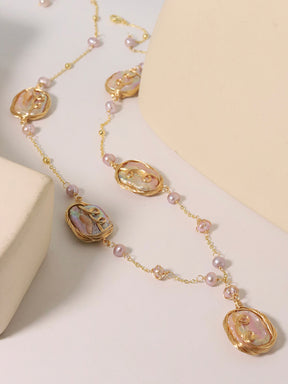 Shaped Baroque Pearl Necklace