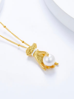 Pearl in Hand Pendant