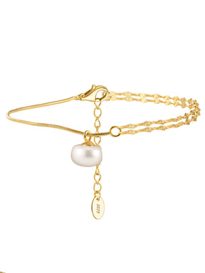 Pearl double layer bracelet