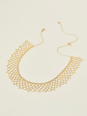 Mesh Pearl Necklace