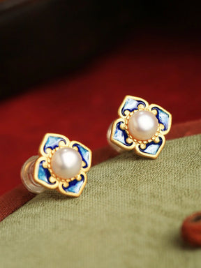 Enamel Cloisonné Earrings