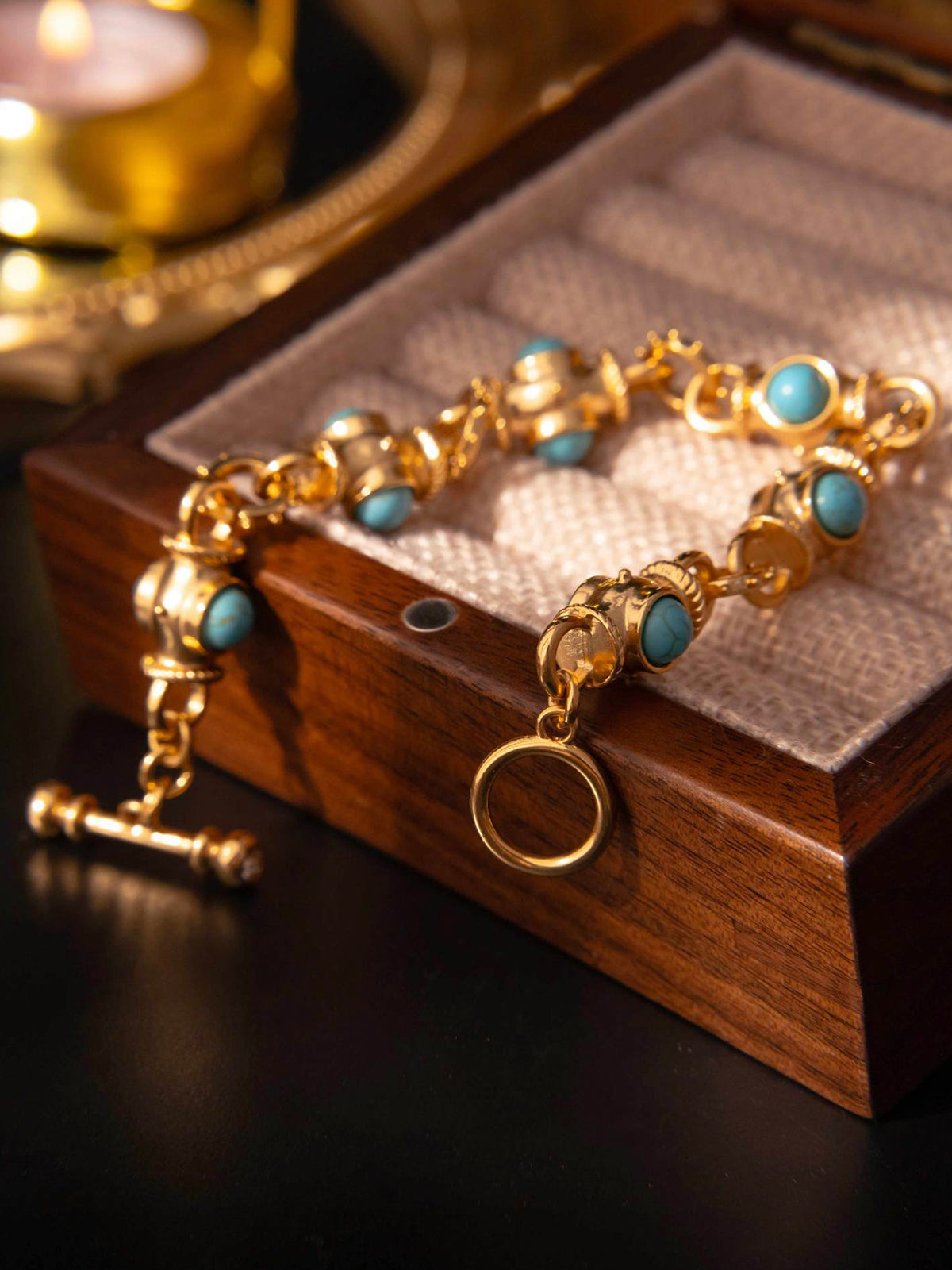 Three-dimensional Turquoise Bracelet